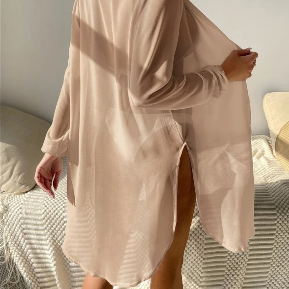 Button Front Kimono - Picture 2 of 2